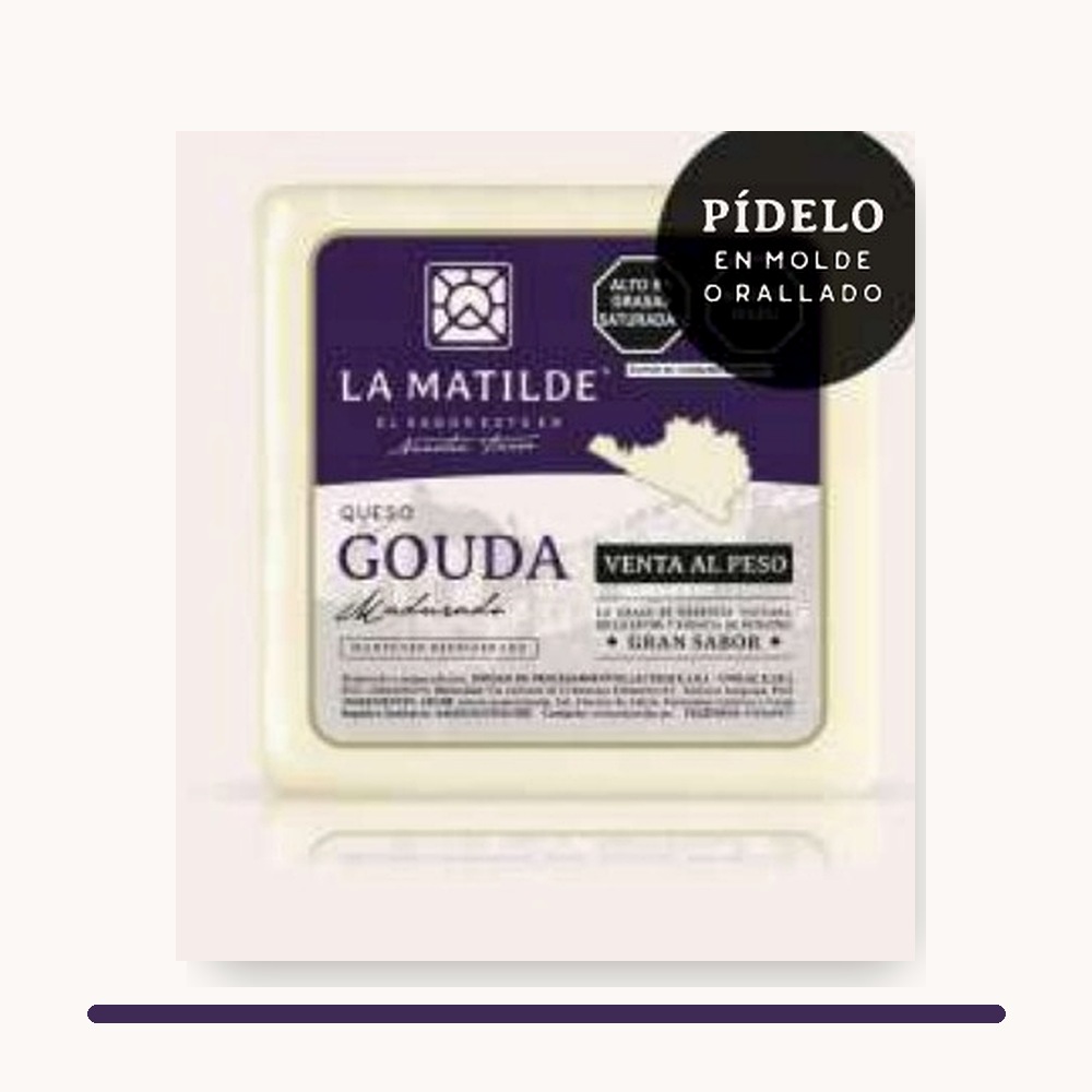 Presentación de queso Gouda La Matilde